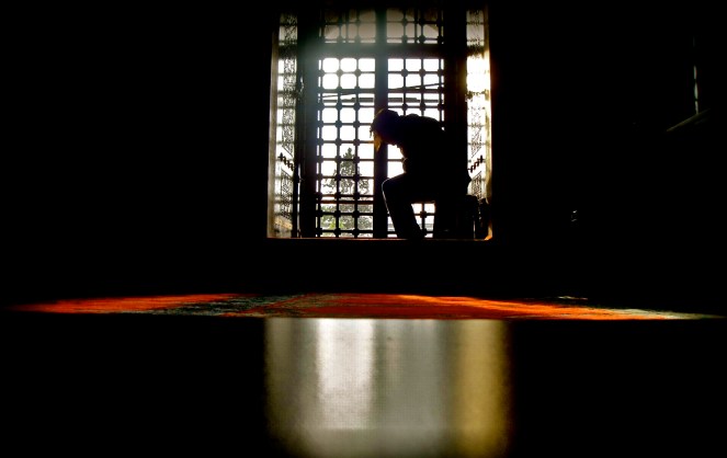 In the window at the Süleymaniye Mosque in Istanbul (taken in 2012)